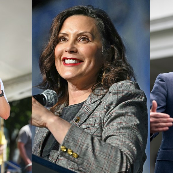 Pennsylvania Gov. Josh Shapiro, Michigan Gov. Gretchen Whitmer and Arizona Sen. Mark Kelly