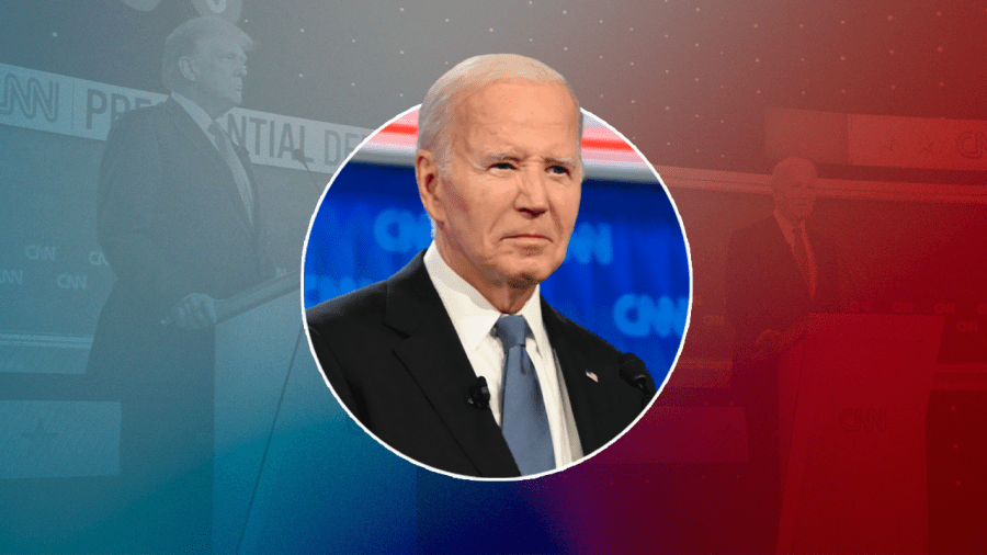 President Joe Biden highlighted on the stage of the CNN debate