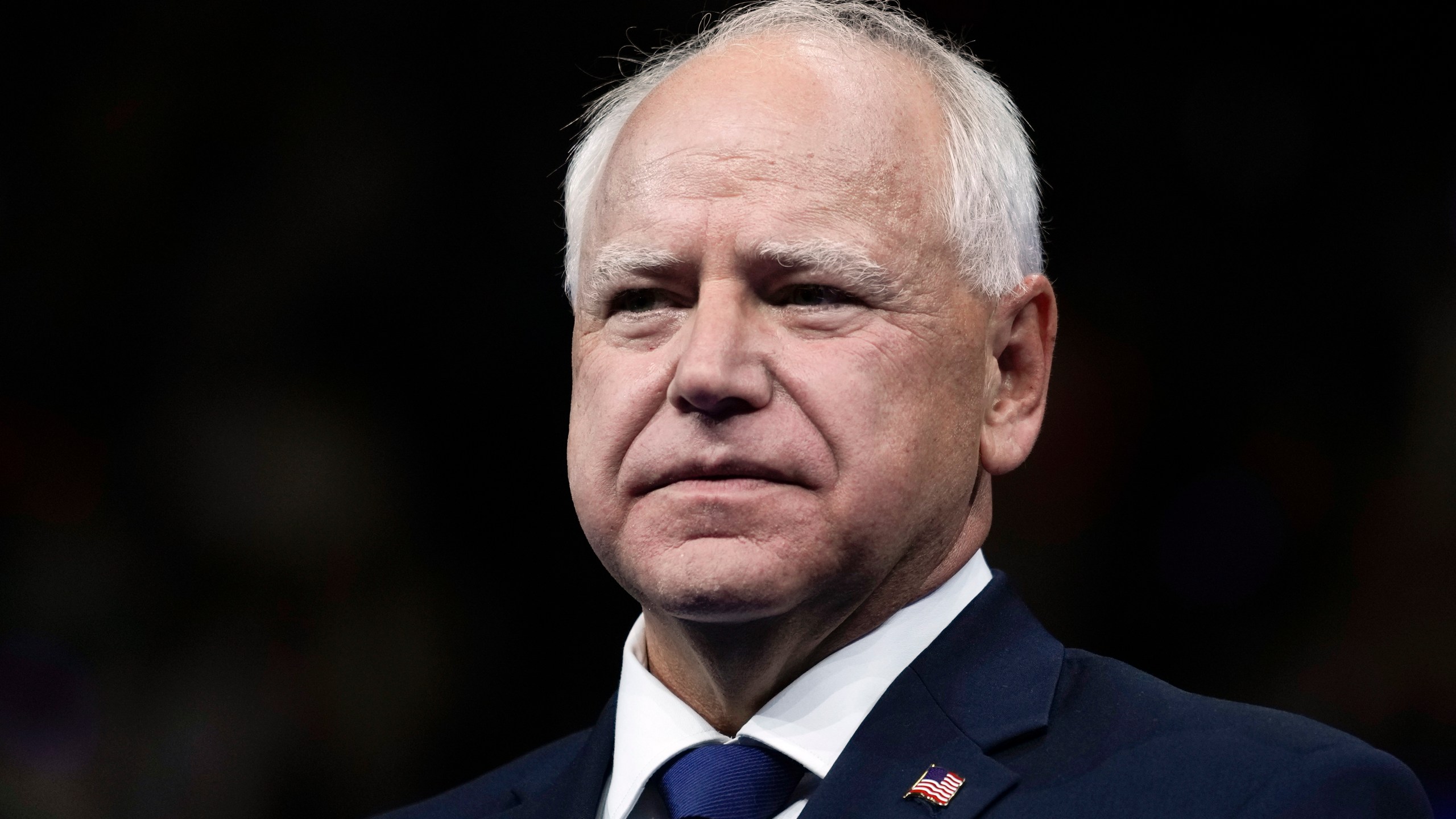 FILE - Minnesota Gov. Tim Walz, the running mate of Democratic presidential nominee Vice President Kamala Harris, is pictured at a campaign rally in Philadelphia, Aug. 6, 2024. (AP Photo/Matt Rourke)