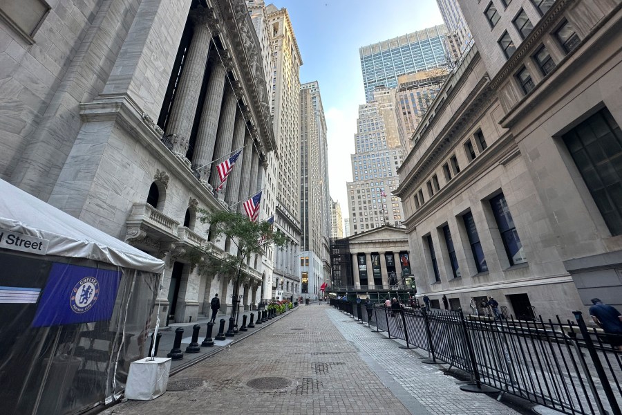 FILE - The New York Stock Exchange is shown on Aug. 21, 2024, in New York. (AP Photo/Peter Morgan, File)