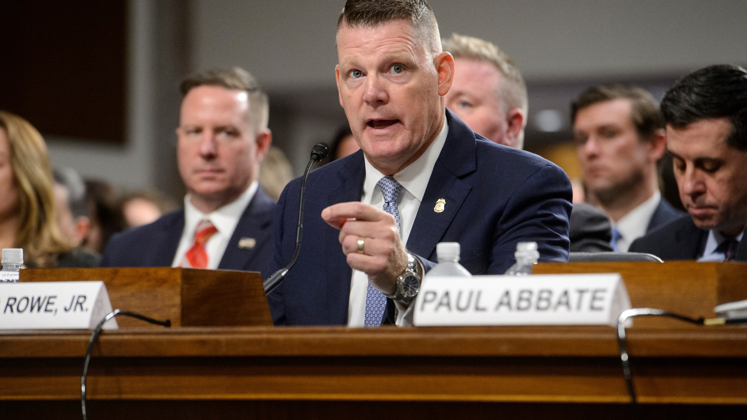 U.S. Secret Service Acting Director Ronald Rowe, testifies during a Senate Committee on Homeland Security and Governmental Affairs Senate Judiciary hearing examining the security failures leading to the assassination attempt on Republican presidential candidate former President Donald Trump, Tuesday, July 30, 2024 in Washington. (AP Photo/Rod Lamkey, Jr.)