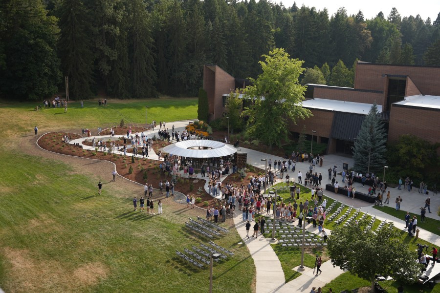 Overview of the Vandal Healing Garden and Memorial on Aug. 21, 2024.