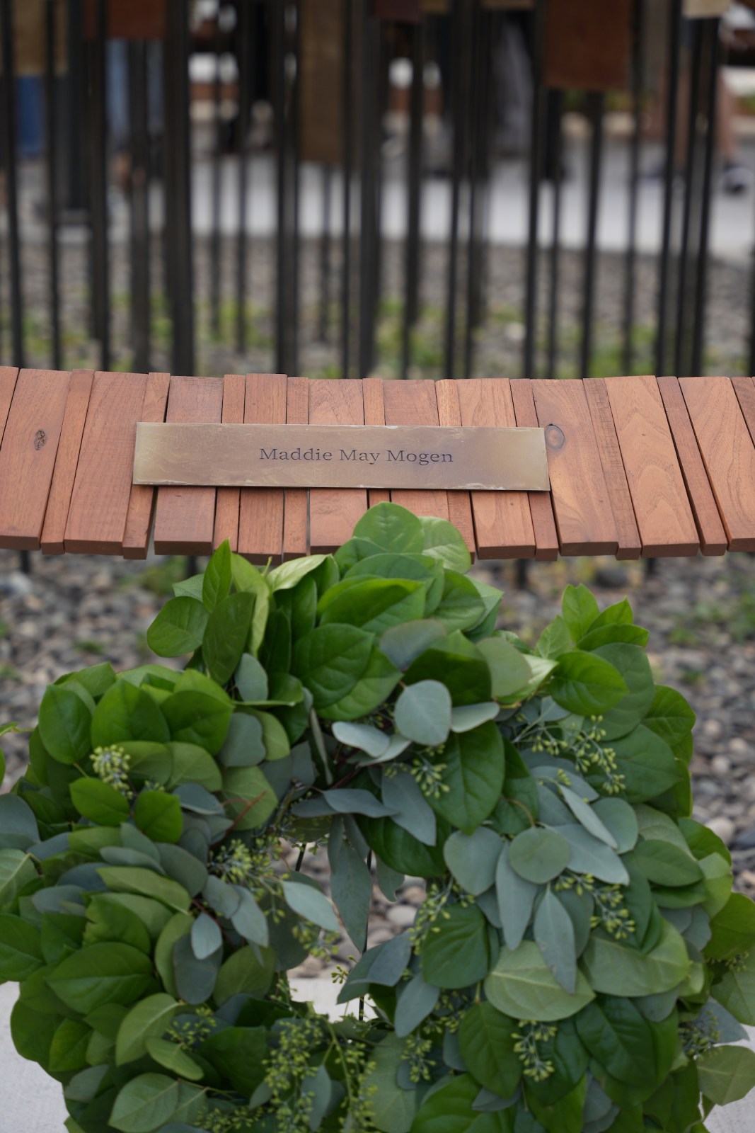 Maddie May Mogen memorial plaque at the University of Idaho on Aug. 21, 2024.