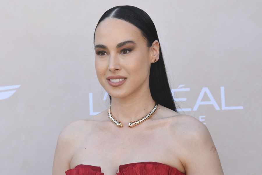 Meena Harris attends Gold House Hosts 2024 Inaugural Gold Gala at The Music Center on May 11, 2024 in Los Angeles, California. 