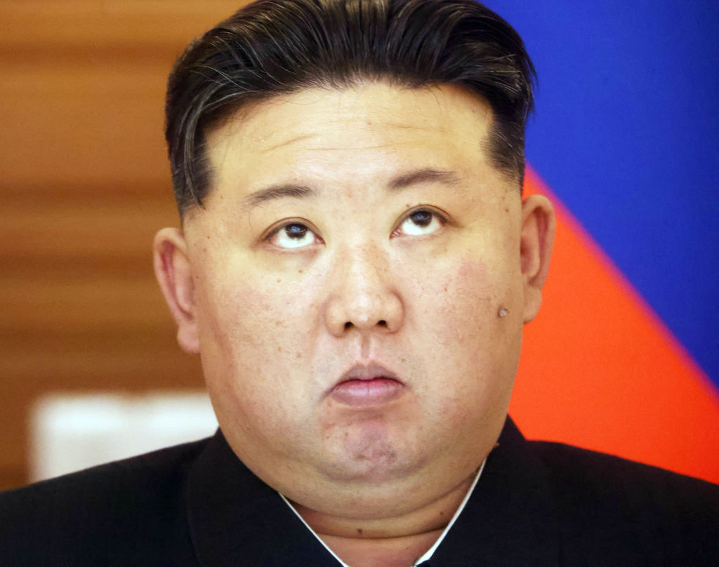 Kim Jong Un is pictured.