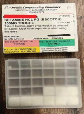 Ketamine prescription