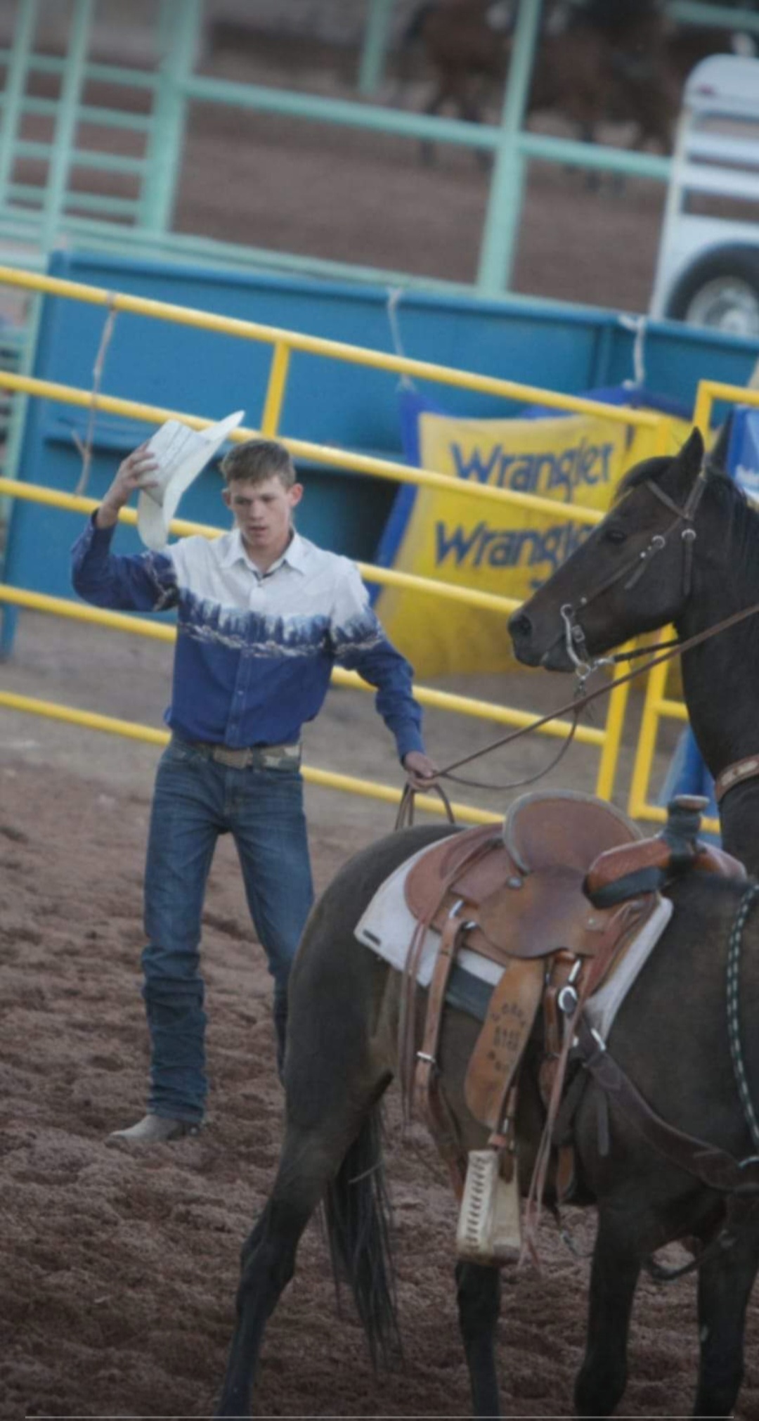 Jarrett Brooks at a rodeo.