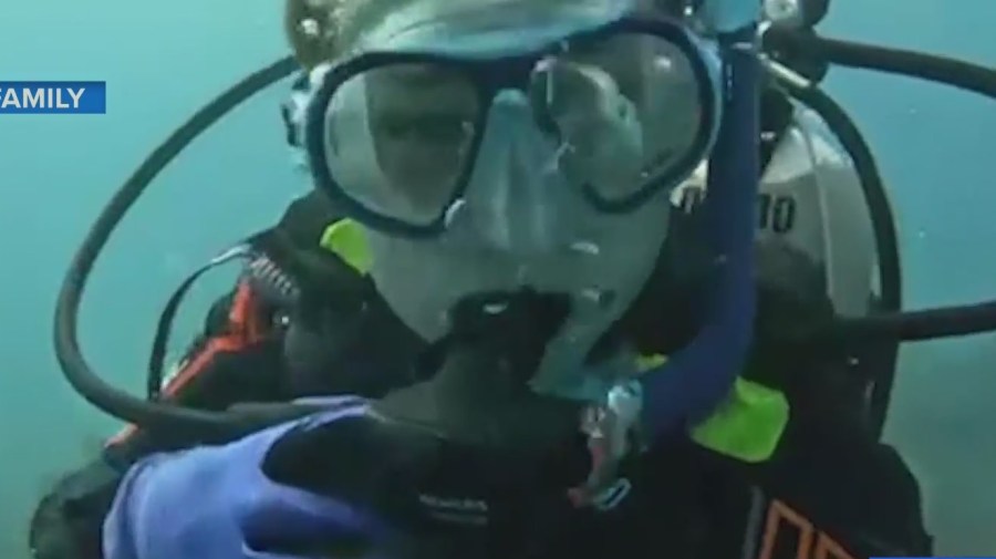 Matteo Miller, 12, attempts to complete his certification to become one of the youngest master scuba divers in the world.