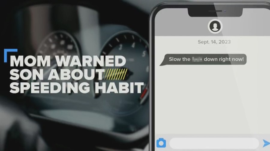 According to Vanker, text messages and phone records show Kiernan repeatedly drove at extreme speeds, sometimes over 150 mph, in the months leading up to the fatal crash.