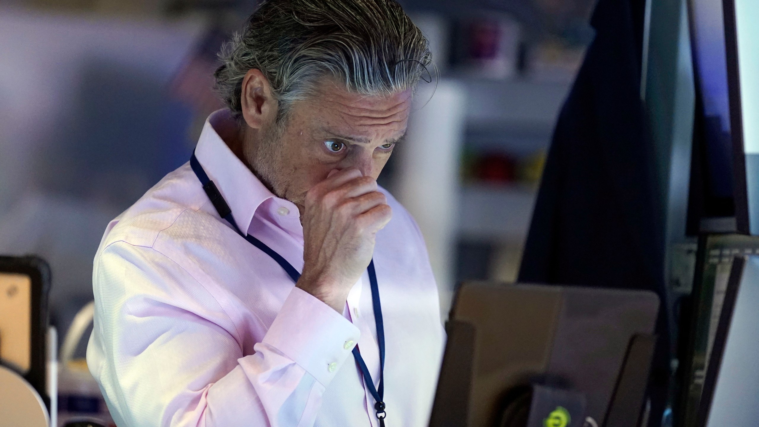 Trader John Rormolo works on the floor of the New York Stock Exchange, Wednesday, Sept. 18, 2024. (AP Photo/Richard Drew)