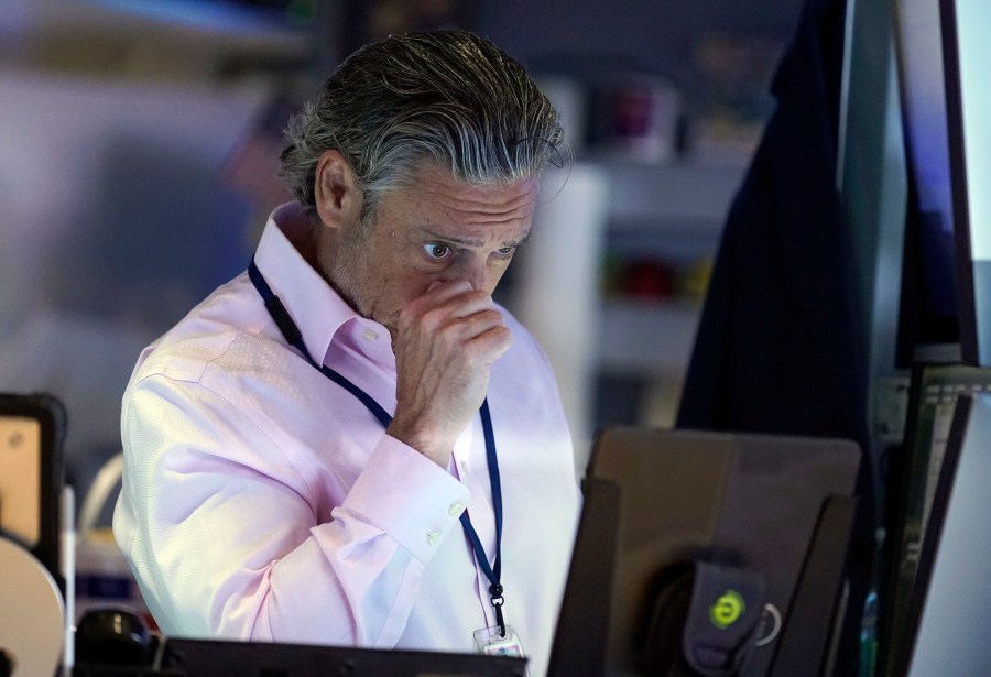 Trader John Rormolo works on the floor of the New York Stock Exchange, Wednesday, Sept. 18, 2024. (AP Photo/Richard Drew)