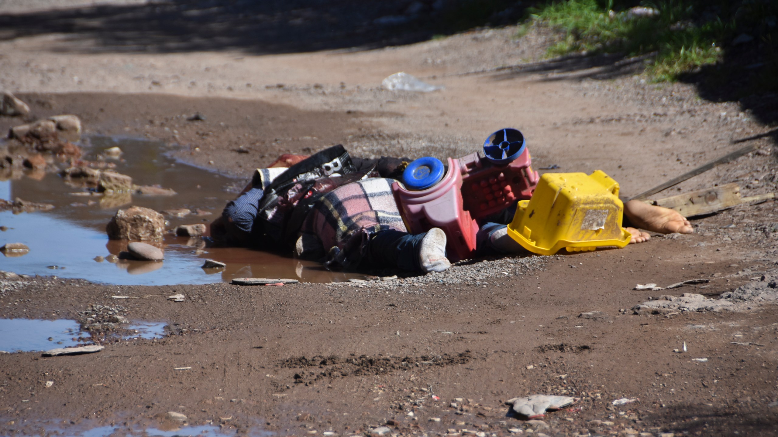 Bodies lie on the ground in Culiacan, Sinaloa state, Mexico, Tuesday, Sept. 17, 2024. (AP Photo)