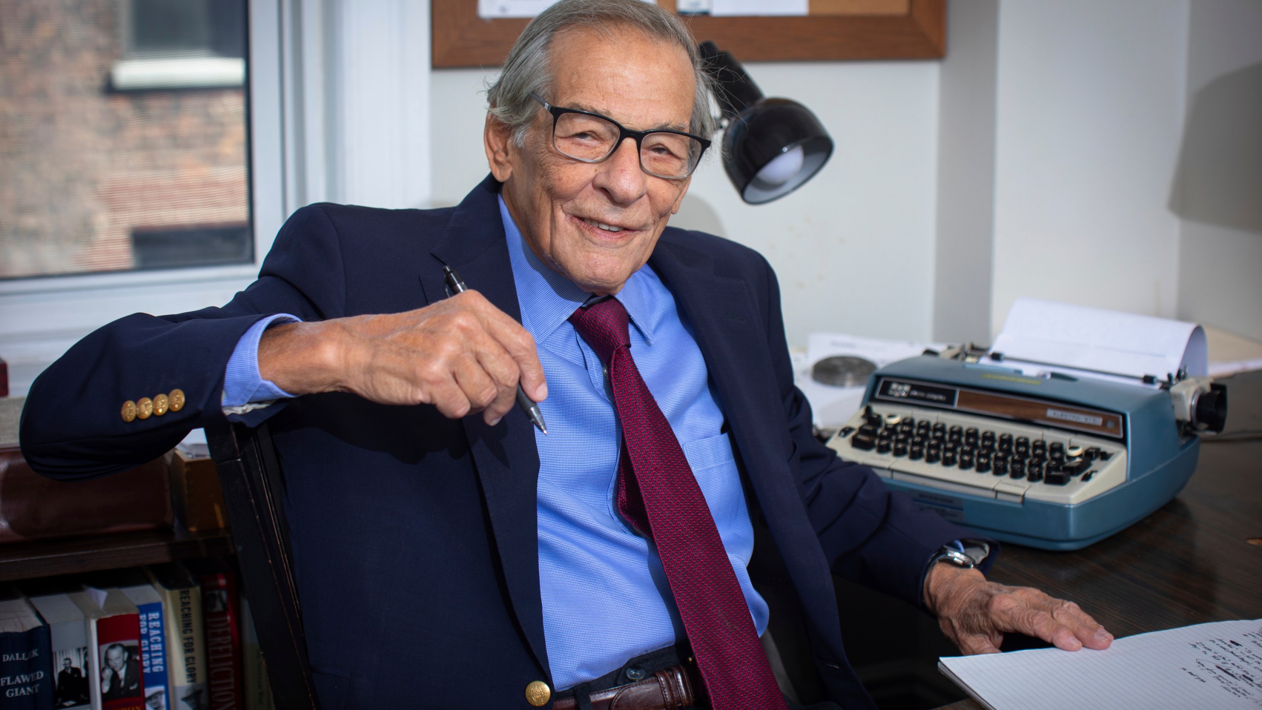 Robert Caro poses for a portrait on Wednesday, Sept. 11, 2024, in New York. (Photo by Andy Kropa/Invision/AP)