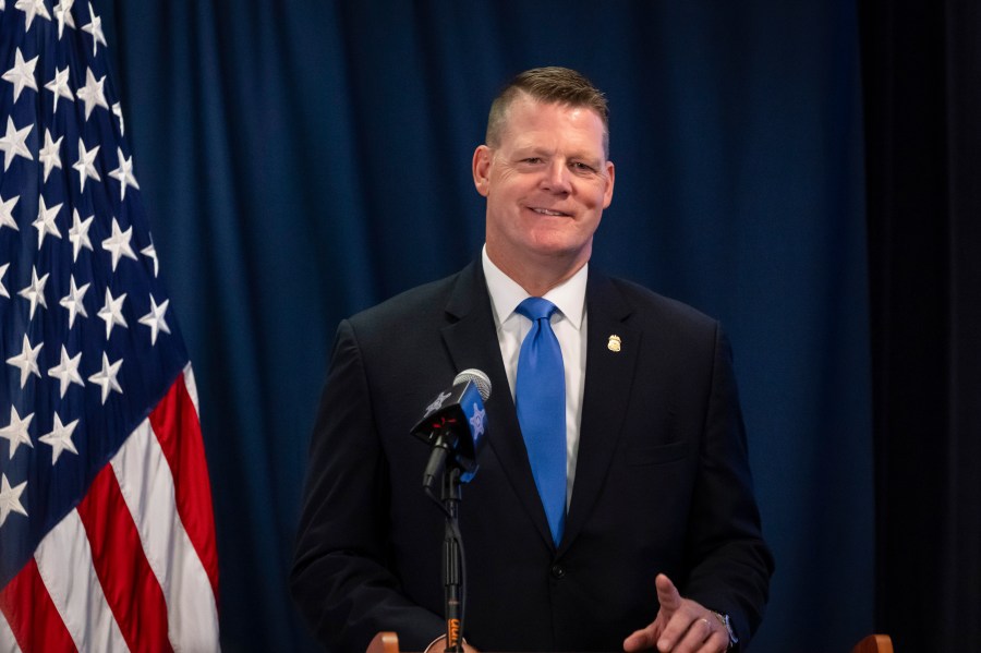 Ronald Rowe Jr., Acting Director of the U.S. Secret Service, speaks to journalists at the agency's headquarters in Washington, Friday, Sept. 20, 2024. (AP Photo/Ben Curtis, Pool)