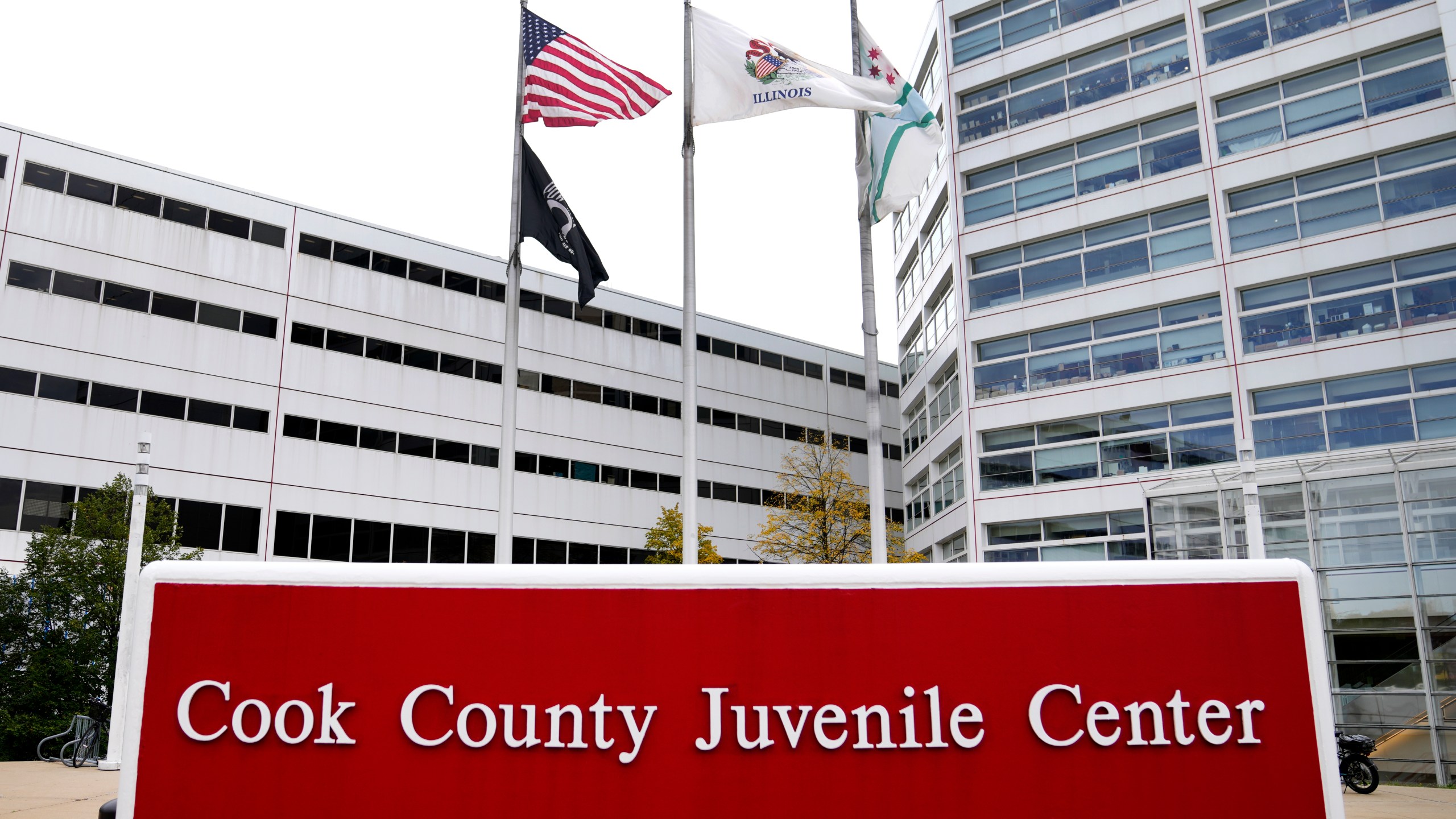 The Cook County Juvenile Temporary Detention Center is seen Monday, Sept. 23, 2024, in Chicago, which is one of several juvenile centers statewide where more than 200 men and women have filed lawsuits alleging they were abused as children while in custody. (AP Photo/Charles Rex Arbogast)