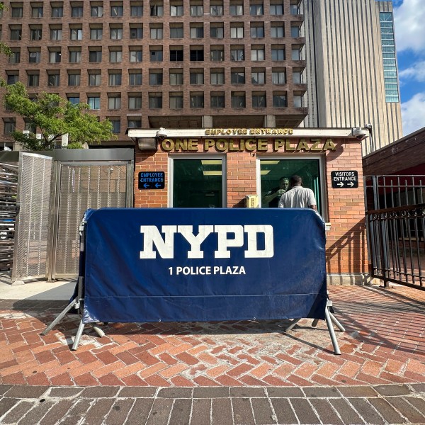 FILE - One Police Plaza, the headquarters of the New York City Police Department, is in lower Manhattan in New York on Sept. 6, 2024. (AP Photo/Ted Shaffrey, file)