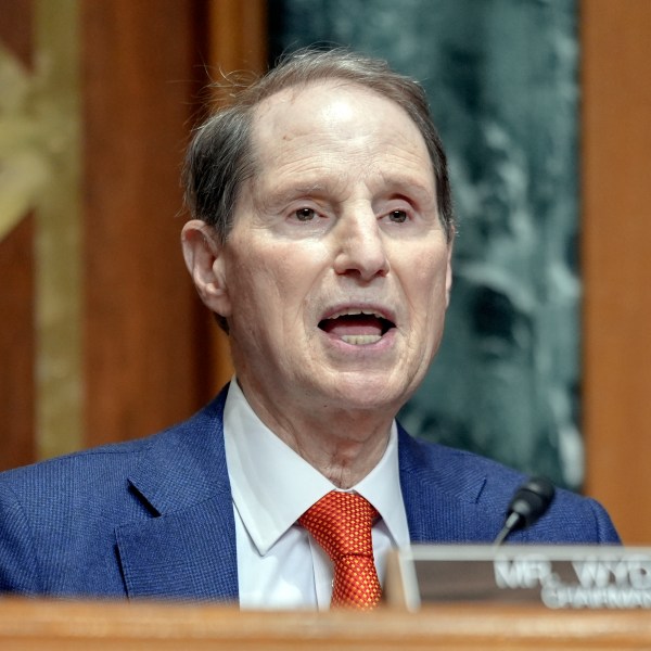 FILE - Sen. Ron Wyden, D-Ore., speaks during a hearing on Capitol Hill, March 20, 2024, in Washington. (AP Photo/Mariam Zuhaib, File)