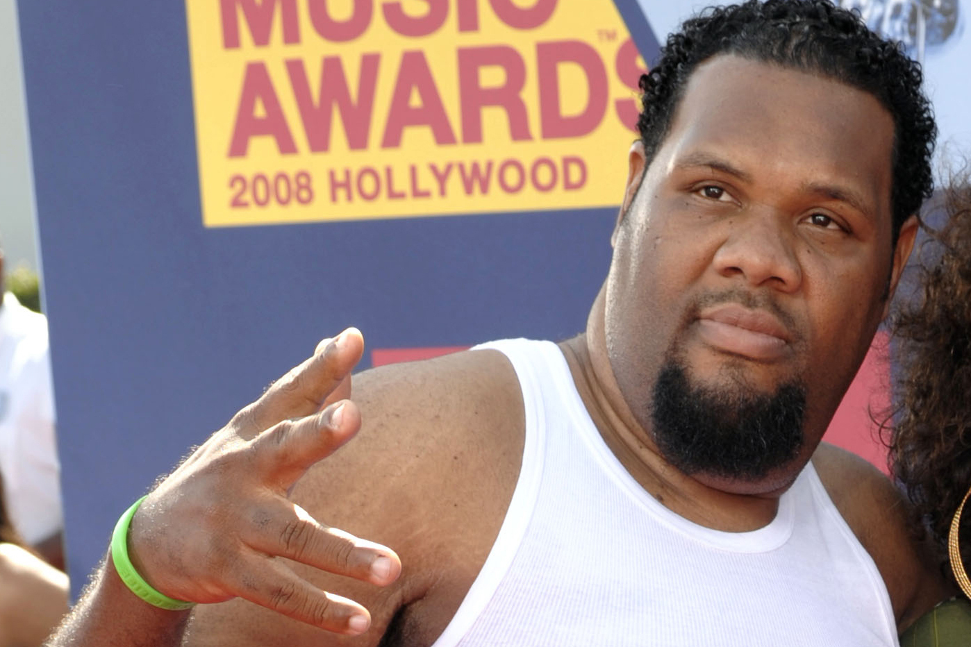 FILE - DJ Fatman Scoop arrives at the 2008 MTV Video Music Awards held at Paramount Pictures Studio Lot in Los Angeles on Sunday, Sept. 7, 2008. (AP Photo/Chris Pizzello, File)