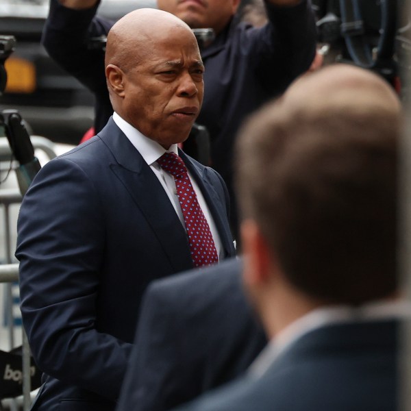 New York City mayor Eric Adams arrives at Manhattan federal court, Friday, Sept. 27, 2024, in New York.