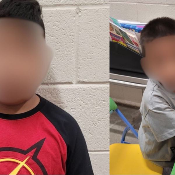 Two young boys who were allegedly smuggled over the border