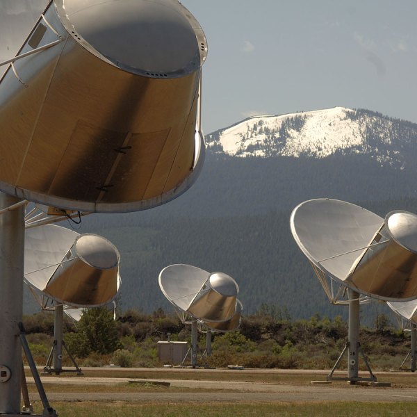 The SETI Institute's Allen Telescope Array in Northern California.