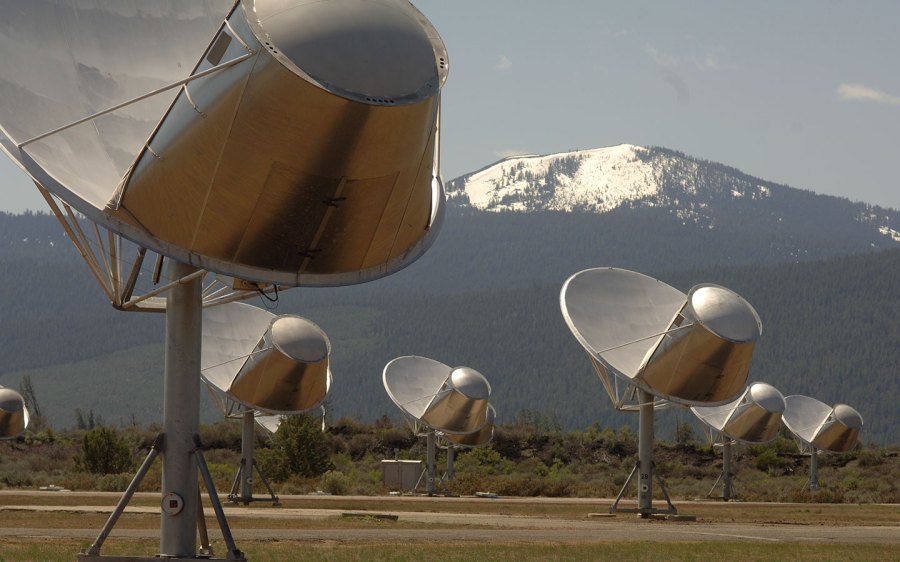 The SETI Institute's Allen Telescope Array in Northern California.