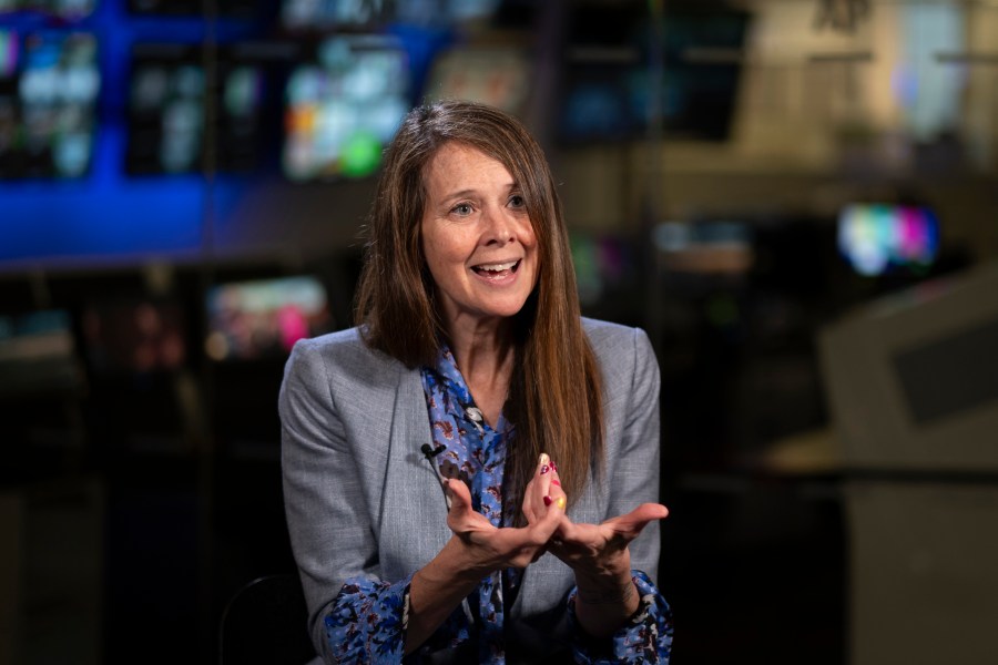 FILE - Director of the U.S. Cybersecurity and Infrastructure Security Agency (CISA) Jen Easterly speaks to The Associated Press in Washington, Wednesday, Oct. 2, 2024. (AP Photo/Ben Curtis, File)