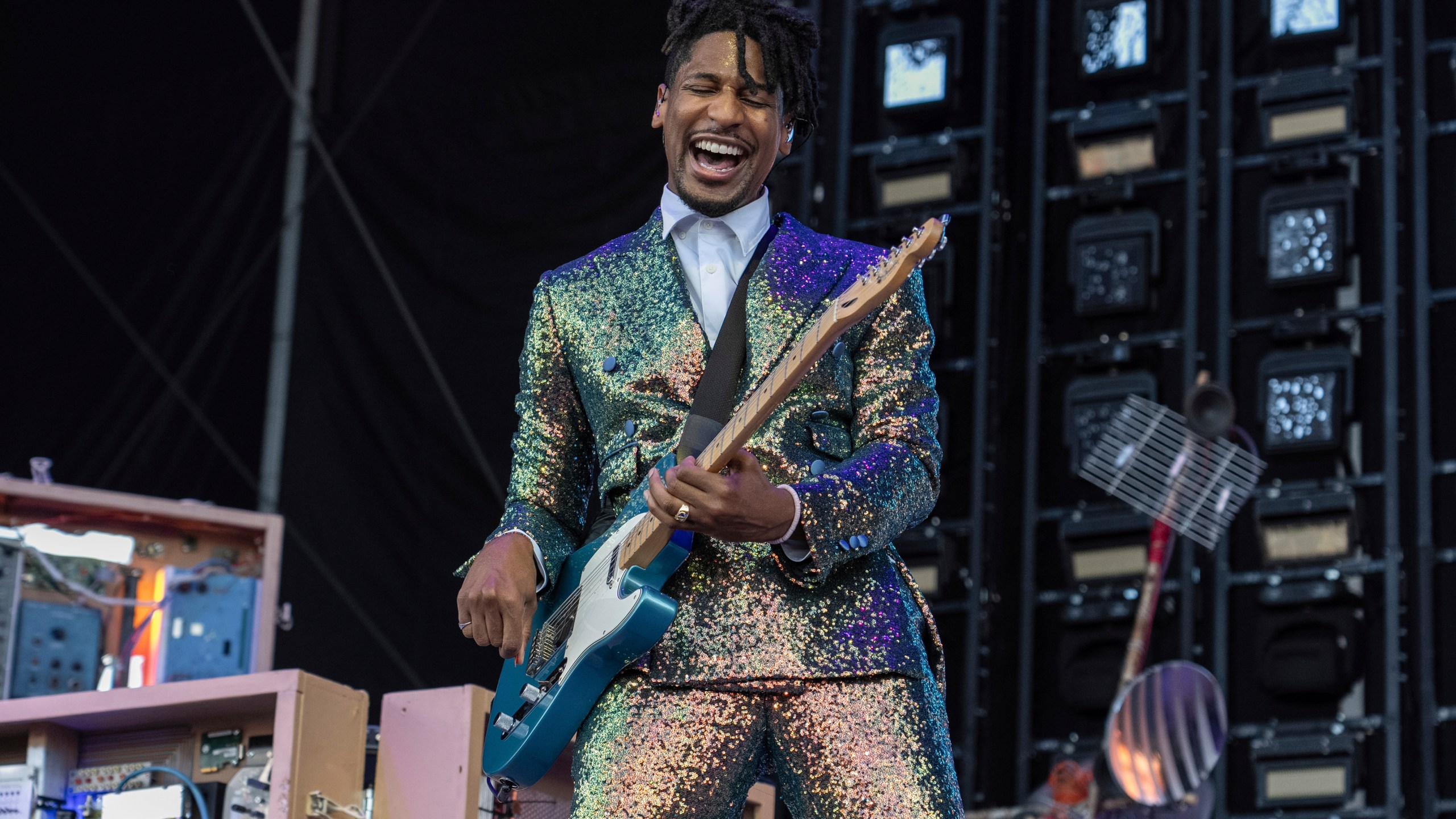 FILE - Jon Batiste performs during the Bonnaroo Music & Arts Festival, Saturday, June 15, 2024, in Manchester, Tenn. (Photo by Amy Harris/Invision/AP, File)