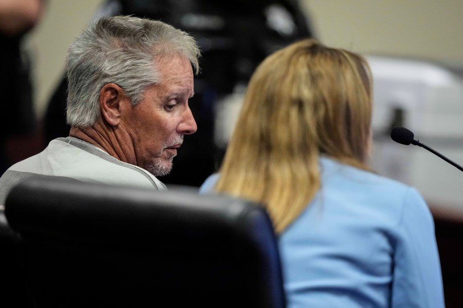 FILE - Colin Gray, 54, the father of Apalachee High School shooter Colt Gray, 14, sits in the Barrow County courthouse for his first appearance, Sept. 6, 2024, in Winder, Ga. (AP Photo/Brynn Anderson, File)