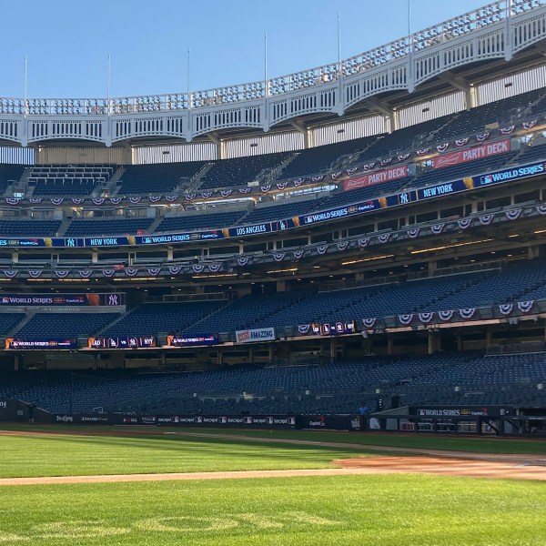 New York Yankees' Nester Cortes throws batting practice to Yankees' Austin Wells, Tuesday, Oct. 22, 2024. (AP Photo/Rom Blum)