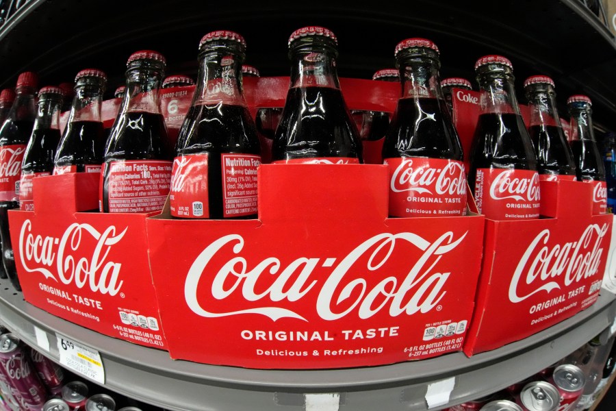 FILE - Coca Cola is displayed in a market in Pittsburgh on Jan. 26, 2023. (AP Photo/Gene J. Puskar, File)