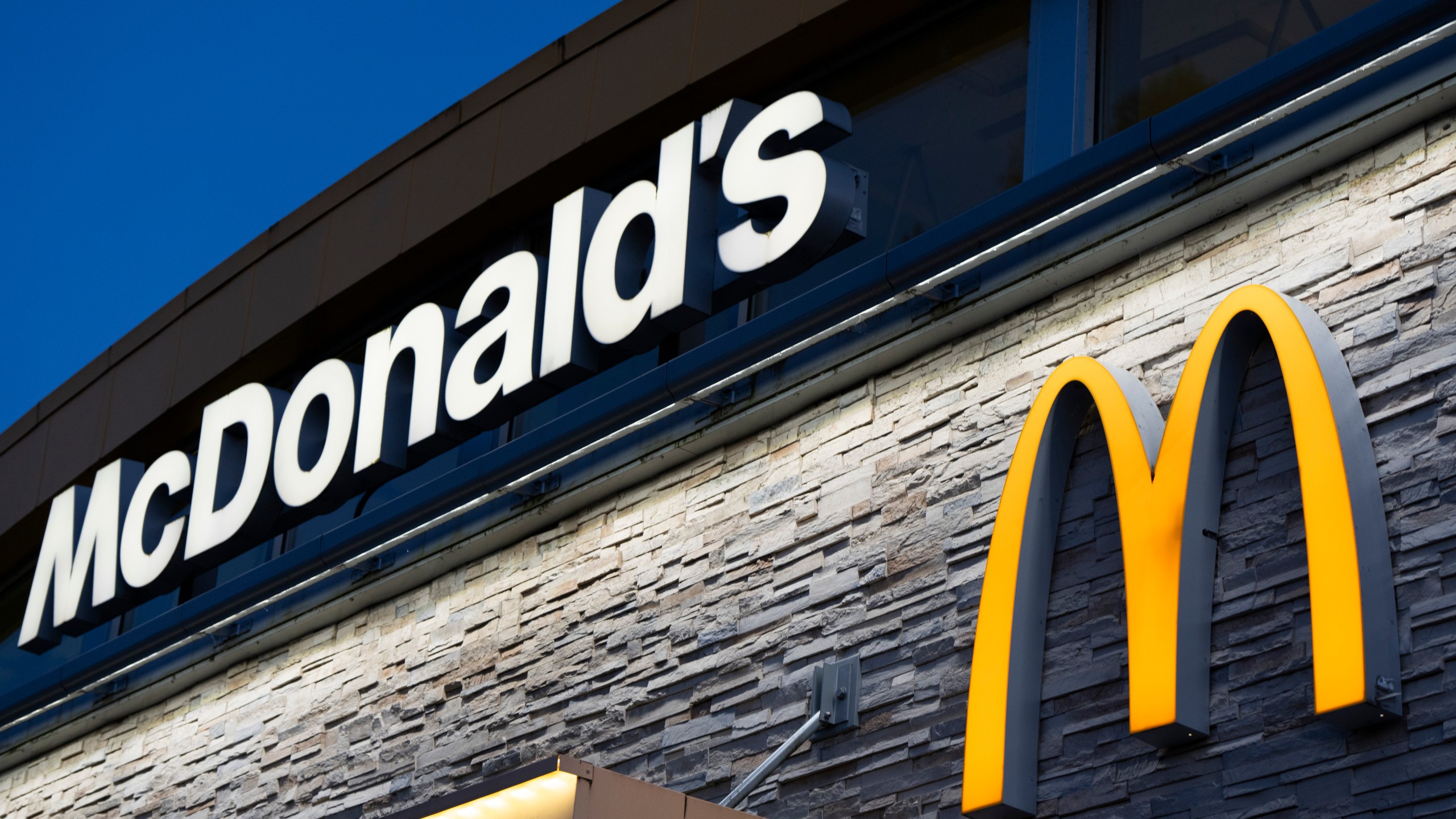 FILE - A sign at a McDonald's restaurant is displayed on April 29, 2024, in Albany, Ore. (AP Photo/Jenny Kane, File)