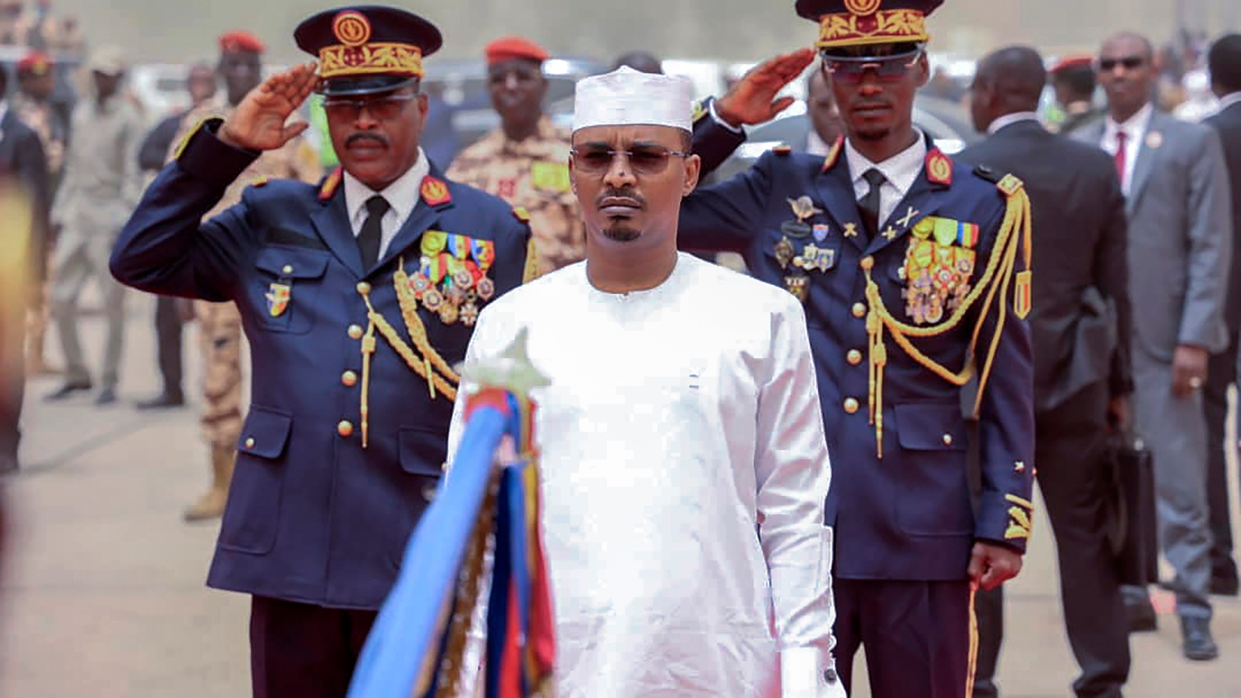 FILE - Chadian President Mahamat Deby Itno participates in his inauguration ceremony in N'djamena, Chad, Thursday, May 23, 2024. (AP Photo/Mouta Ali, File)