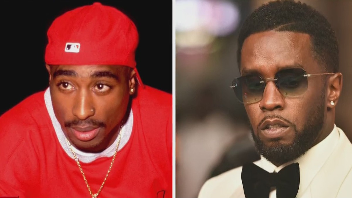 Images of Tupac Shakur and Sean 'Diddy' Combs