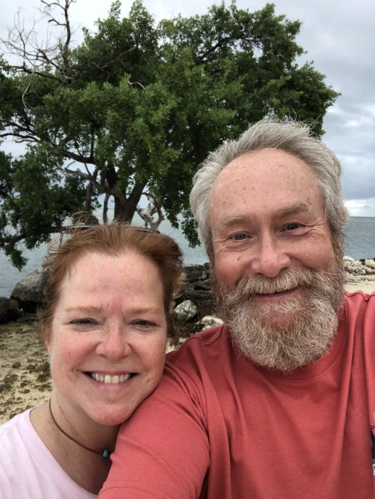 David and Amy Brown at the beach.