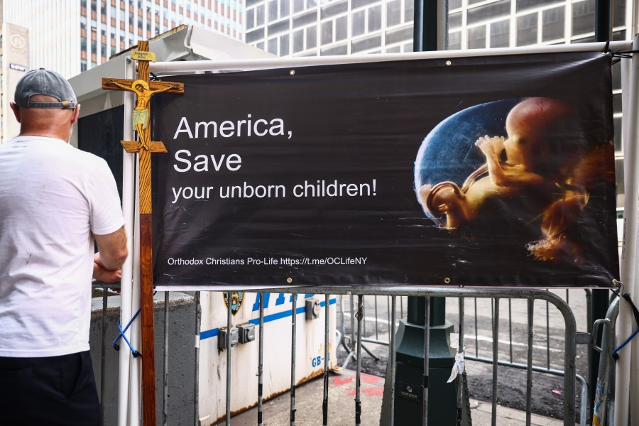 Pro-life demonstration in Manhattan, New York, United States of America, on July 6th, 2024.