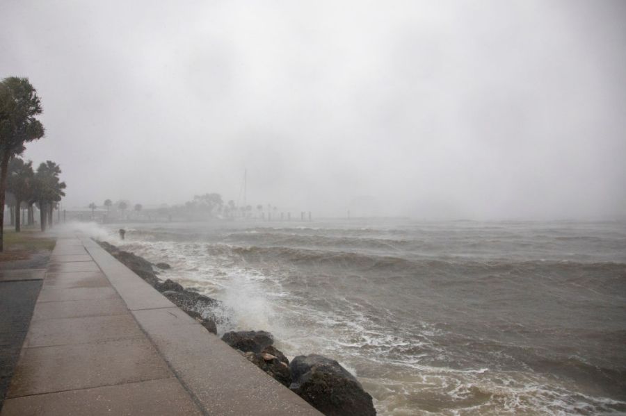 Heavy rains and powerful winds during Hurricane Milton in St. Petersburg, Florida, US, on Wednesday, Oct. 9, 2024.