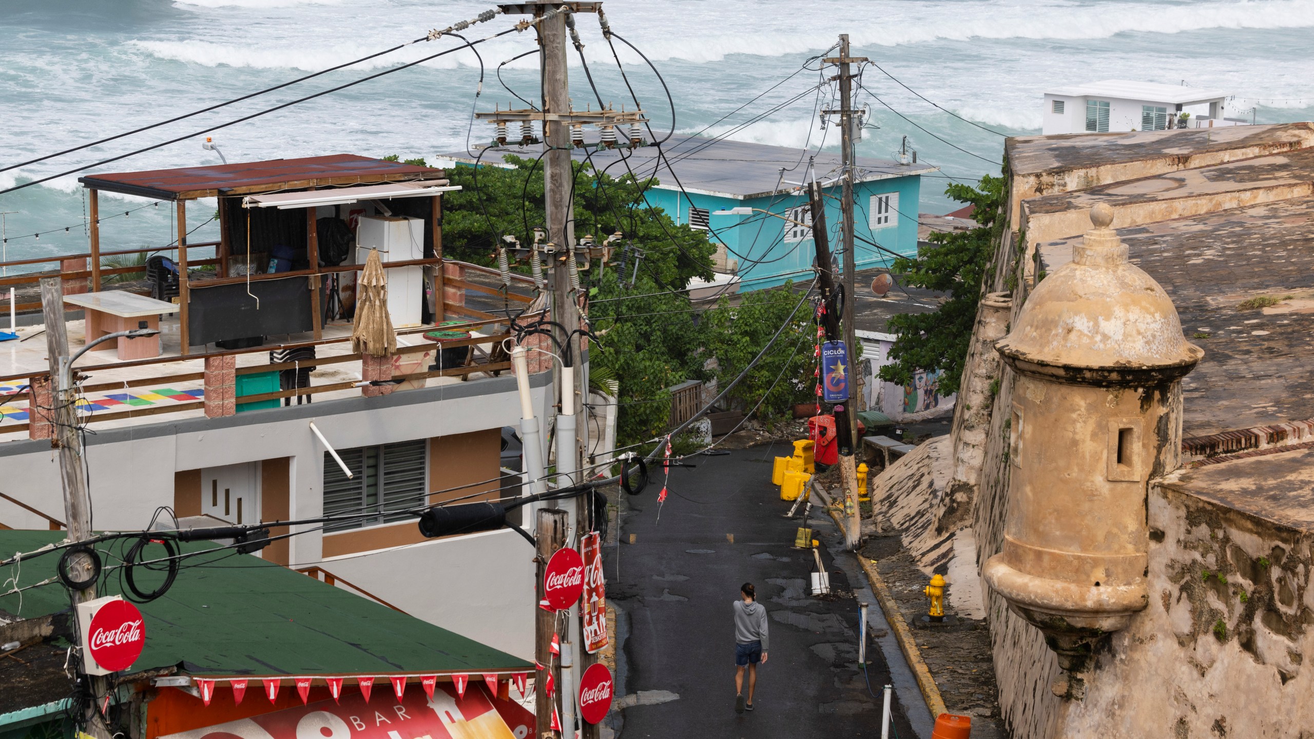 A view of La Perla neighborhood in San Juan, Puerto Rico, Saturday, Nov. 2, 2024. (AP Photo by Alejandro Granadillo)