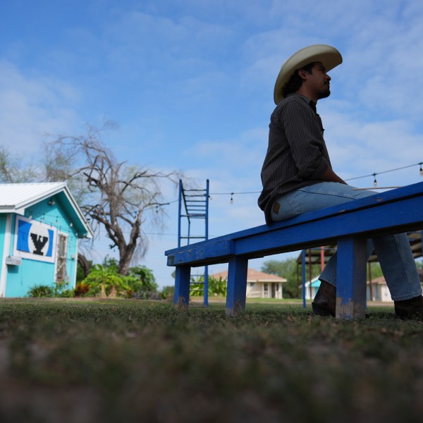 Michael Mireles, Votes Director of Civic Engagement for La Unión del Pueblo Entero (LUPE), talks about yesterday's election in San Juan, Texas, Wednesday, Nov. 6, 2024. (AP Photo/Eric Gay)