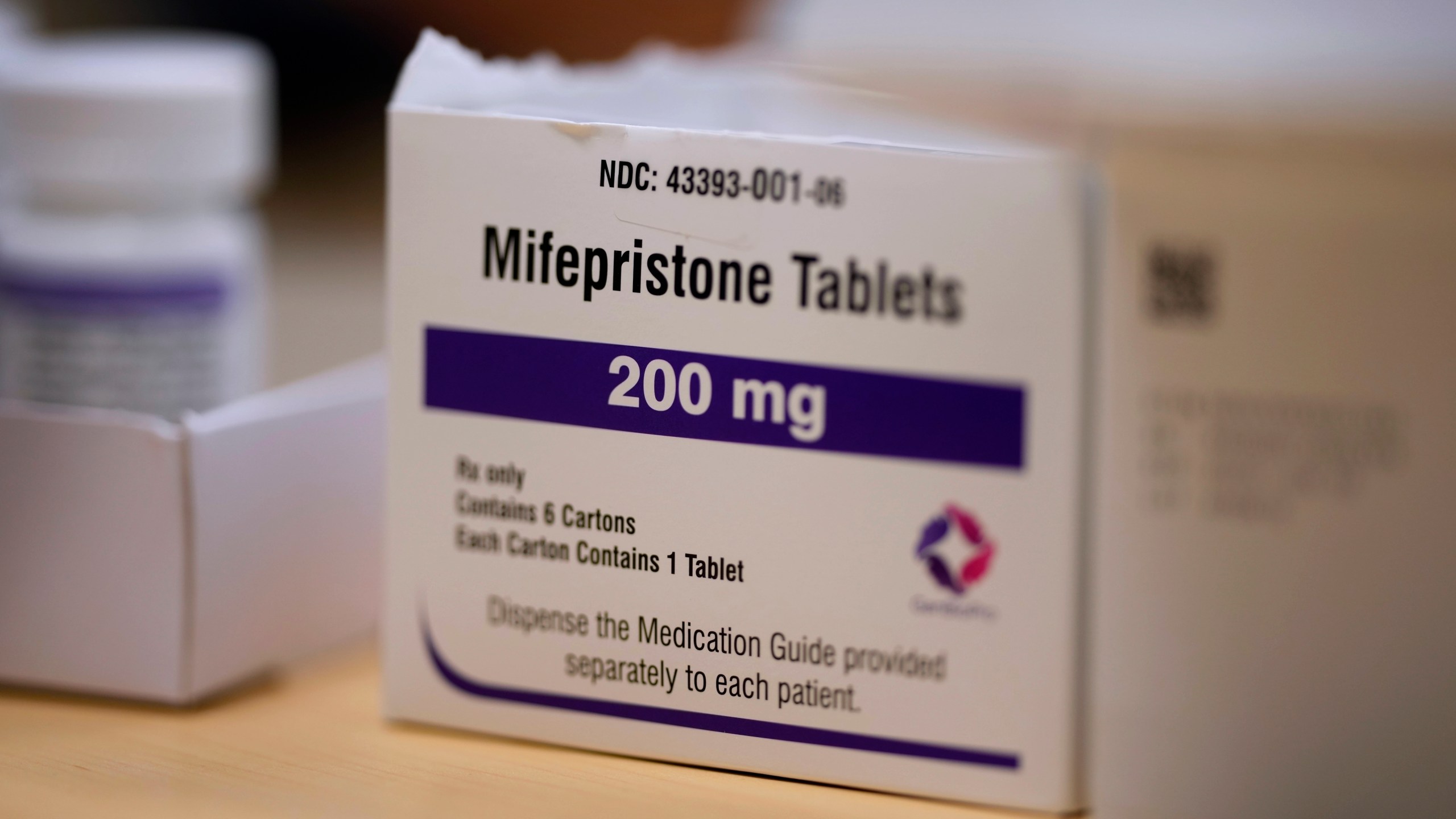 FILE - Mifepristone tablets are seen in a Planned Parenthood clinic July 18, 2024, in Ames, Iowa. (AP Photo/Charlie Neibergall, File)