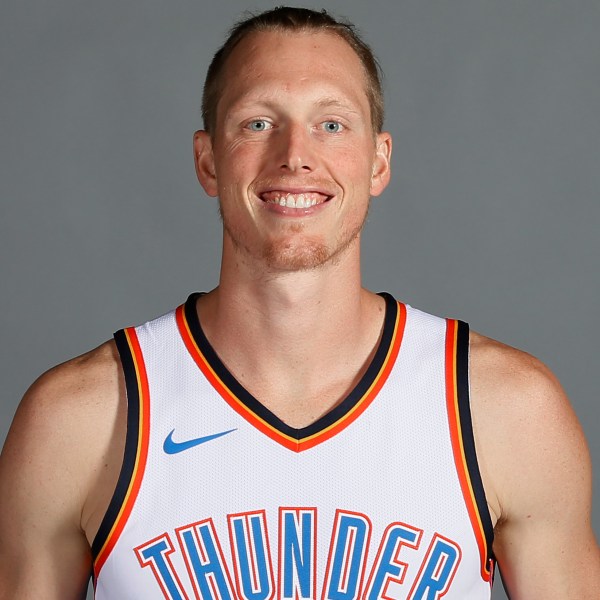 FILE - Oklahoma City Thunder forward Kyle Singler is pictured during an NBA basketball media day in Oklahoma City, Monday, Sept. 25, 2017. (AP Photo/Sue Ogrocki)