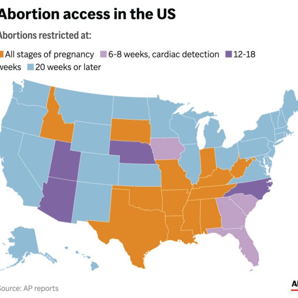 States have moved in different directions on abortion restrictions since the Supreme Court struck down a national right to abortion in 2022. (AP Digital Embed)