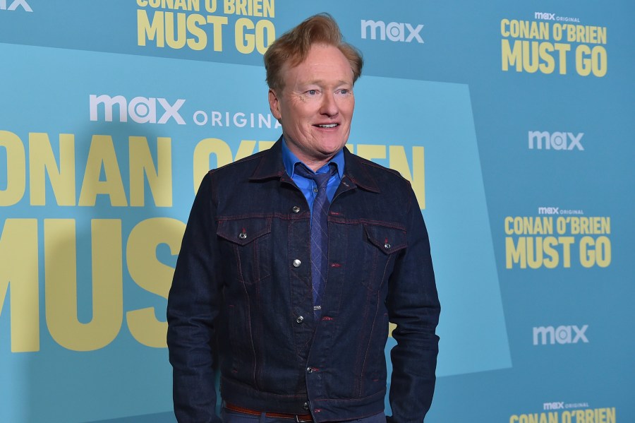 FILE - Conan O'Brien arrives at a photo call for "Conan O'Brien Must Go" in Los Angeles on April 16, 2024. (Photo by Jordan Strauss/Invision/AP, File)