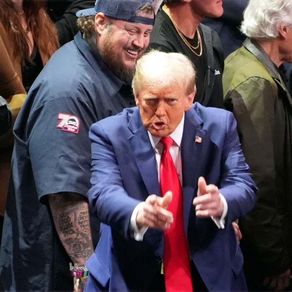 President-elect Donald Trump arrives at UFC 309 at Madison Square Garden, Saturday, Nov. 16, 2024, in New York. (AP Photo/Evan Vucci)