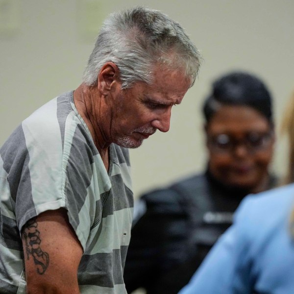 FILE - Colin Gray, the father of Apalachee High School shooter Colt Gray, enters the Barrow County courthouse for his first appearance, Sept. 6, 2024, in Winder, Ga. (AP Photo/Brynn Anderson, Pool, File)