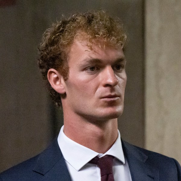 Daniel Penny leaves the courtroom for a lunch break in New York, Monday, Nov. 18, 2024. (AP Photo/Yuki Iwamura)