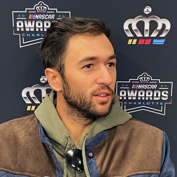 NASCAR auto racing driver Chase Elliott speaks ahead of the NASCAR awards ceremony in Charlotte N.C., Friday, Nov. 22, 2024. (AP Photo/Steve Reed)