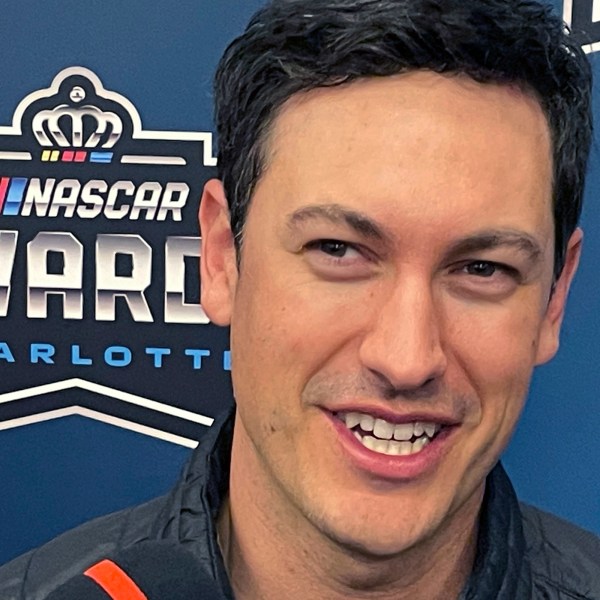 NASCAR champion Joey Logano speaks ahead of the NASCAR awards in Charlotte, N.C., on Friday, Nov. 22, 2024. (AP Photo/Steve Reed)