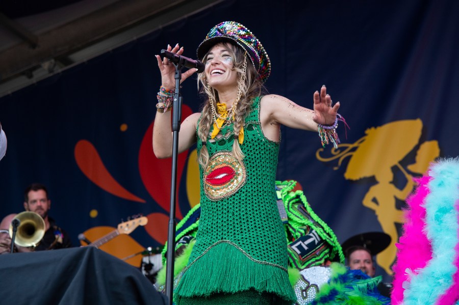 FILE - Lauren Daigle performs at the New Orleans Jazz and Heritage Festival on May 7, 2022, in New Orleans. (Photo by Amy Harris/Invision/AP, File)