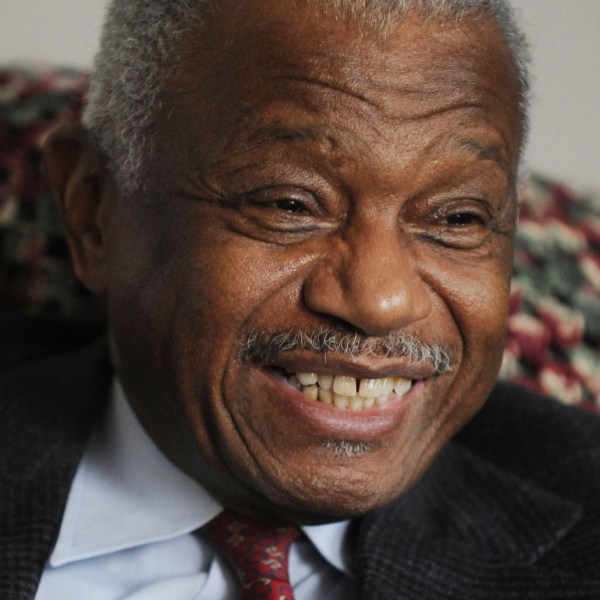 FILE - Former Hartford Mayor Thirman Milner is interviewed by the Associated Press at his home in Hartford, Conn., on Jan. 27, 2010. (AP Photo/Jessica Hill, File)